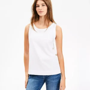 Side Button Tank Top