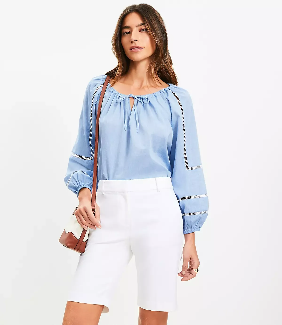 Riviera Bermuda Shorts in Doubleweave
